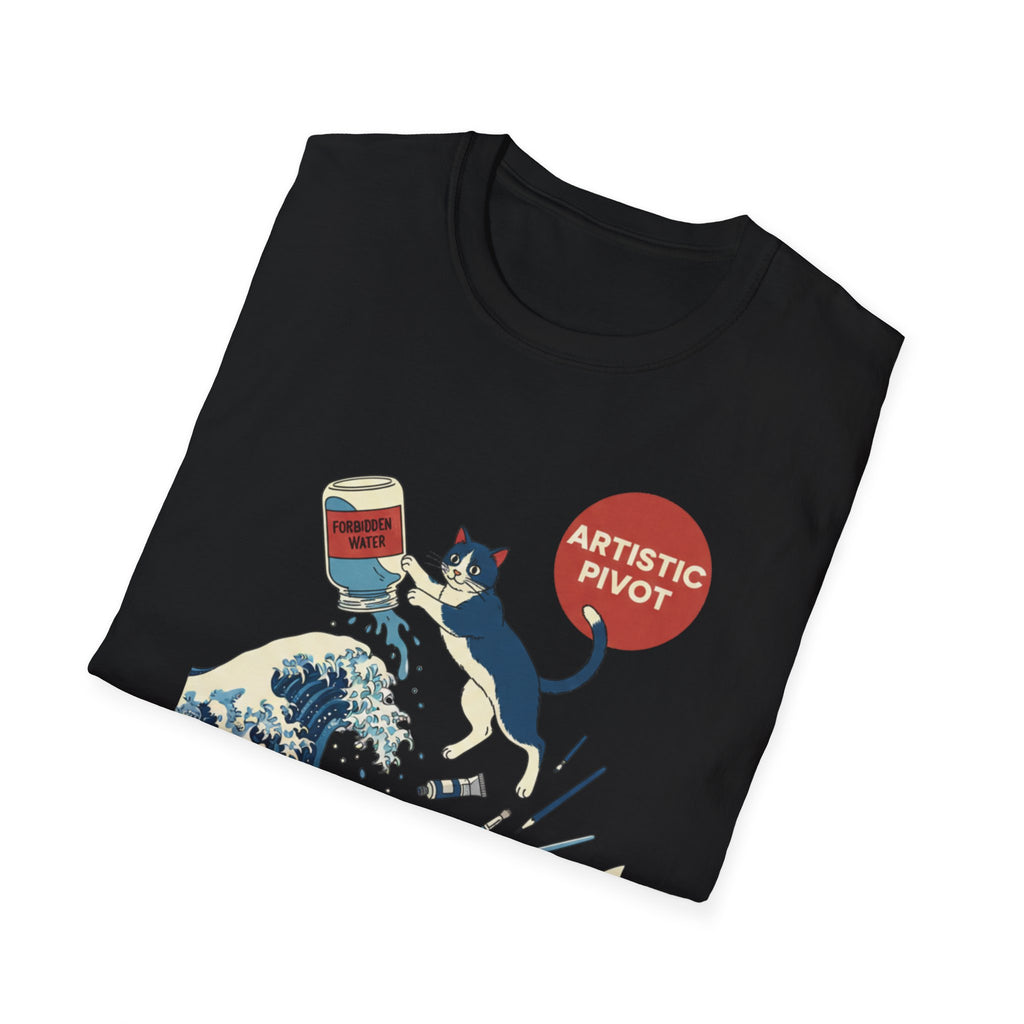 Cat Wave Artistic Pivot T-Shirt