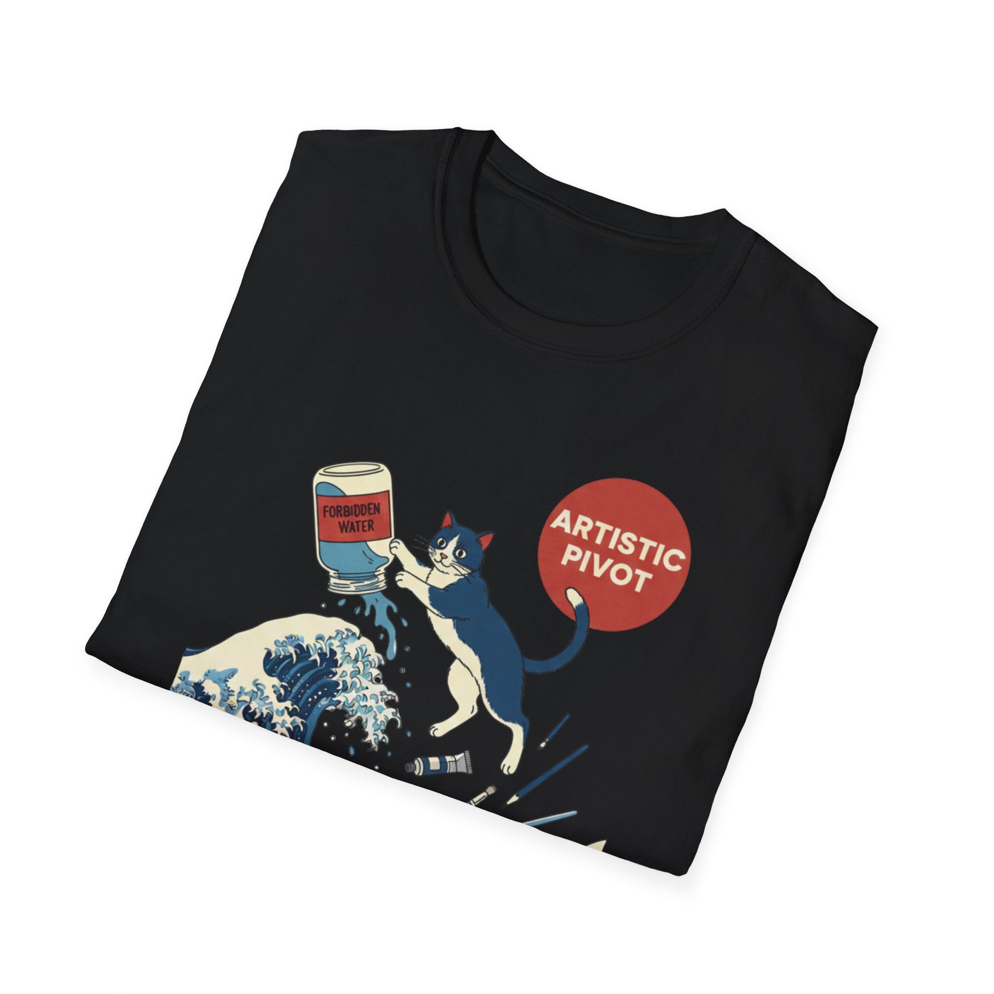 Cat Wave Artistic Pivot T-Shirt