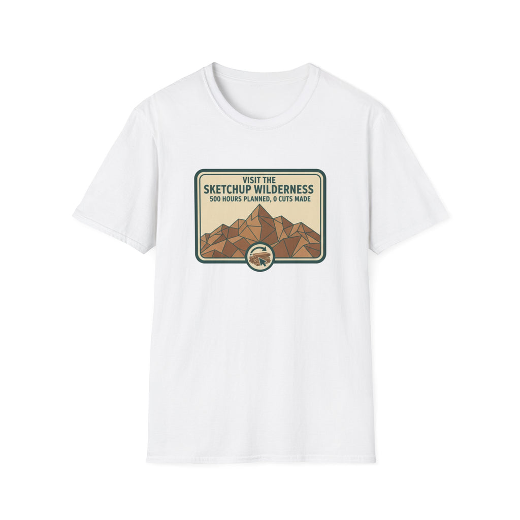 Plaque Visit The Sketchup Wilderness T-Shirt