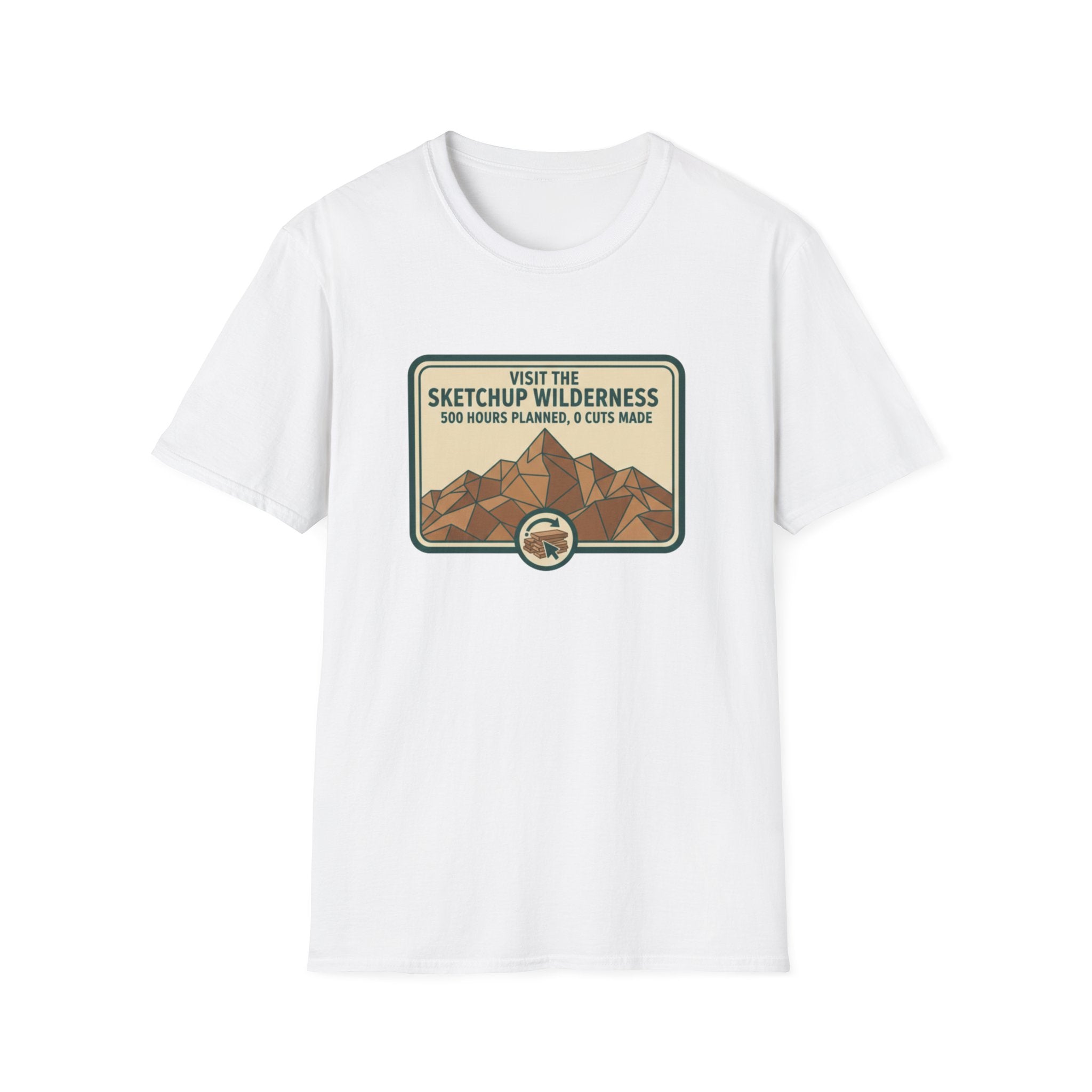 Plaque Visit The Sketchup Wilderness T-Shirt