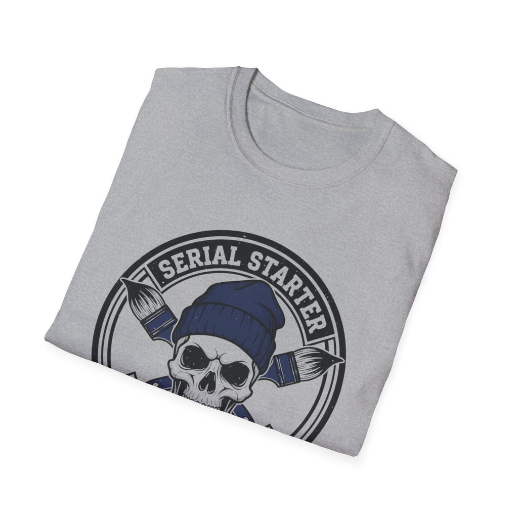 Skull Serial Starter Born To Pivot T-Shirt