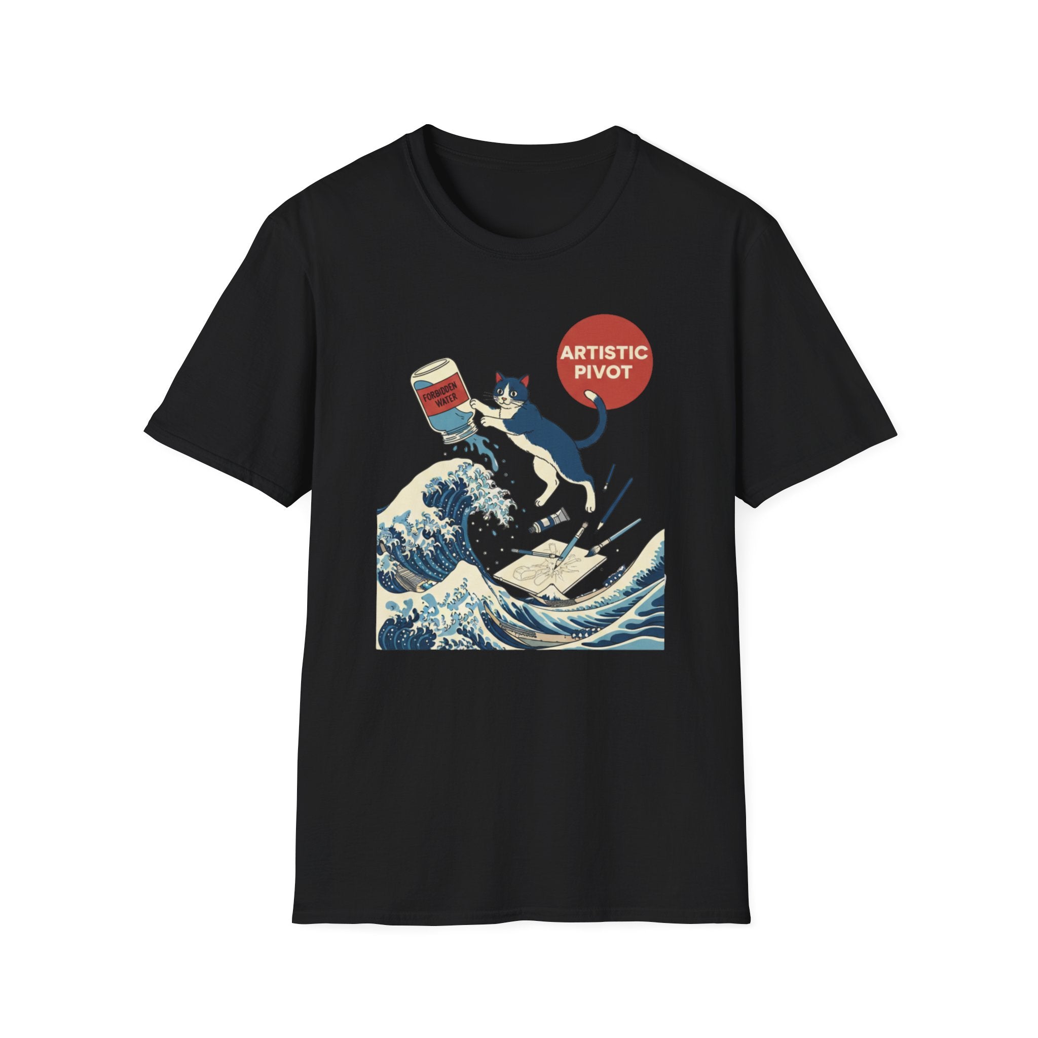 Cat Wave Artistic Pivot T-Shirt