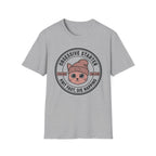 Cat Stamp Knit Fast Die Napping T-Shirt