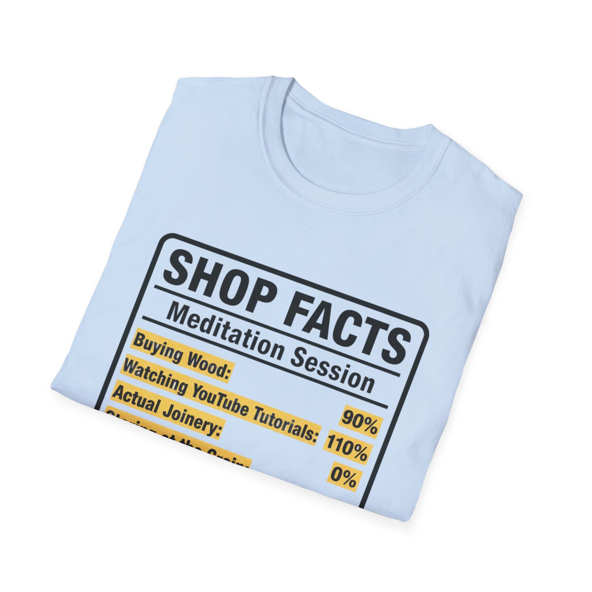 Nutrition Facts Shop Facts T-Shirt