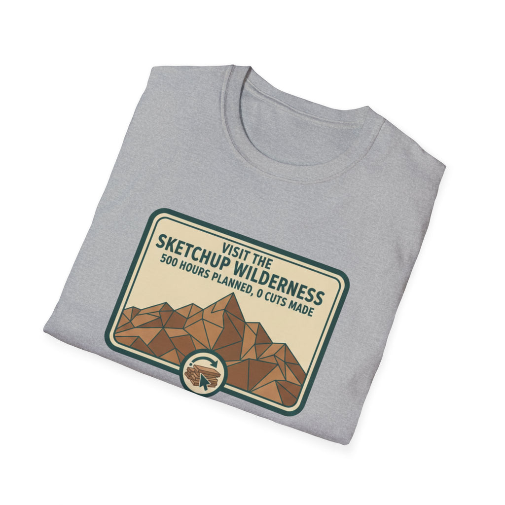 Plaque Visit The Sketchup Wilderness T-Shirt