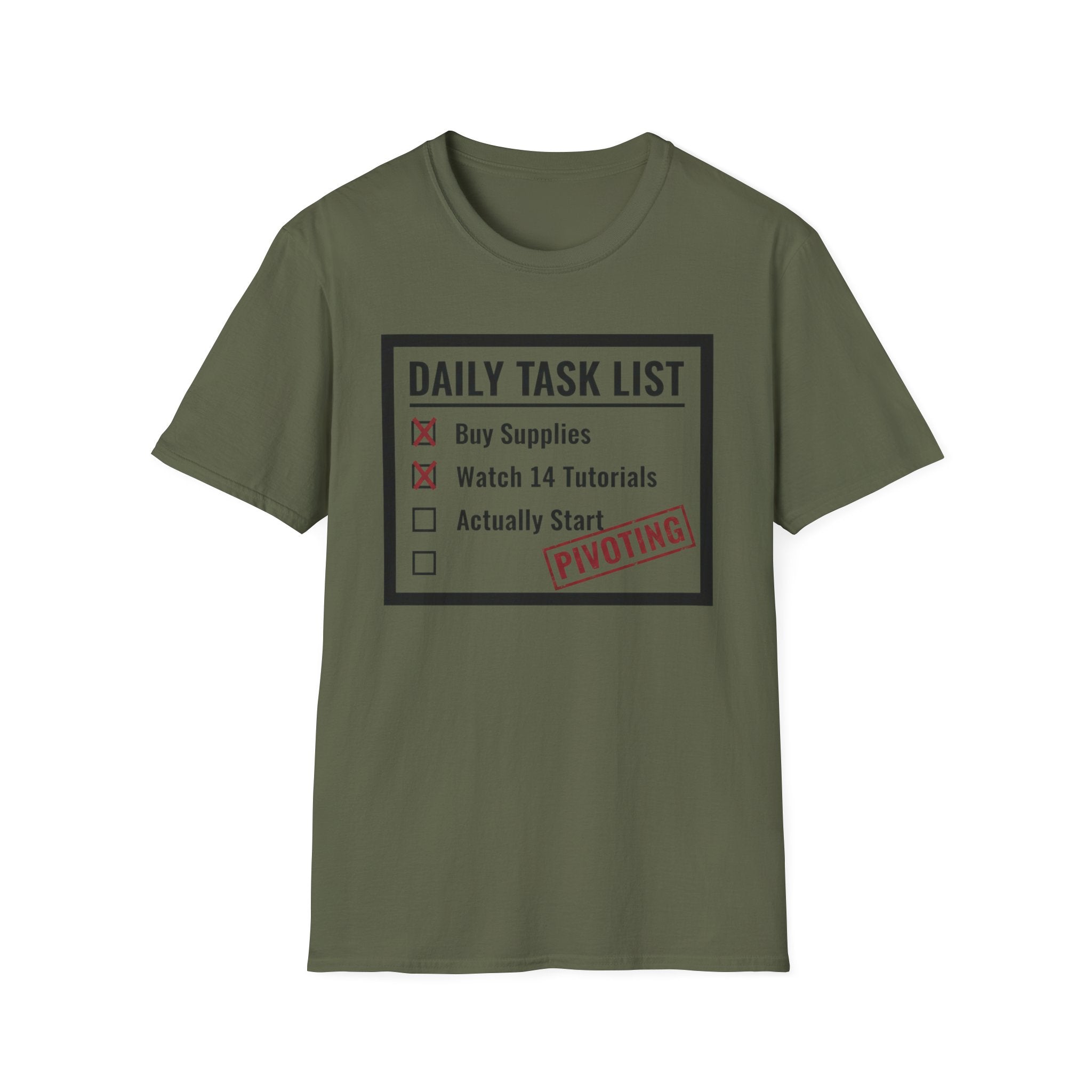 Checklist Daily Task List Pivoting T-Shirt