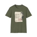 Cat Crochet Drawing Bread Exploring T-Shirt