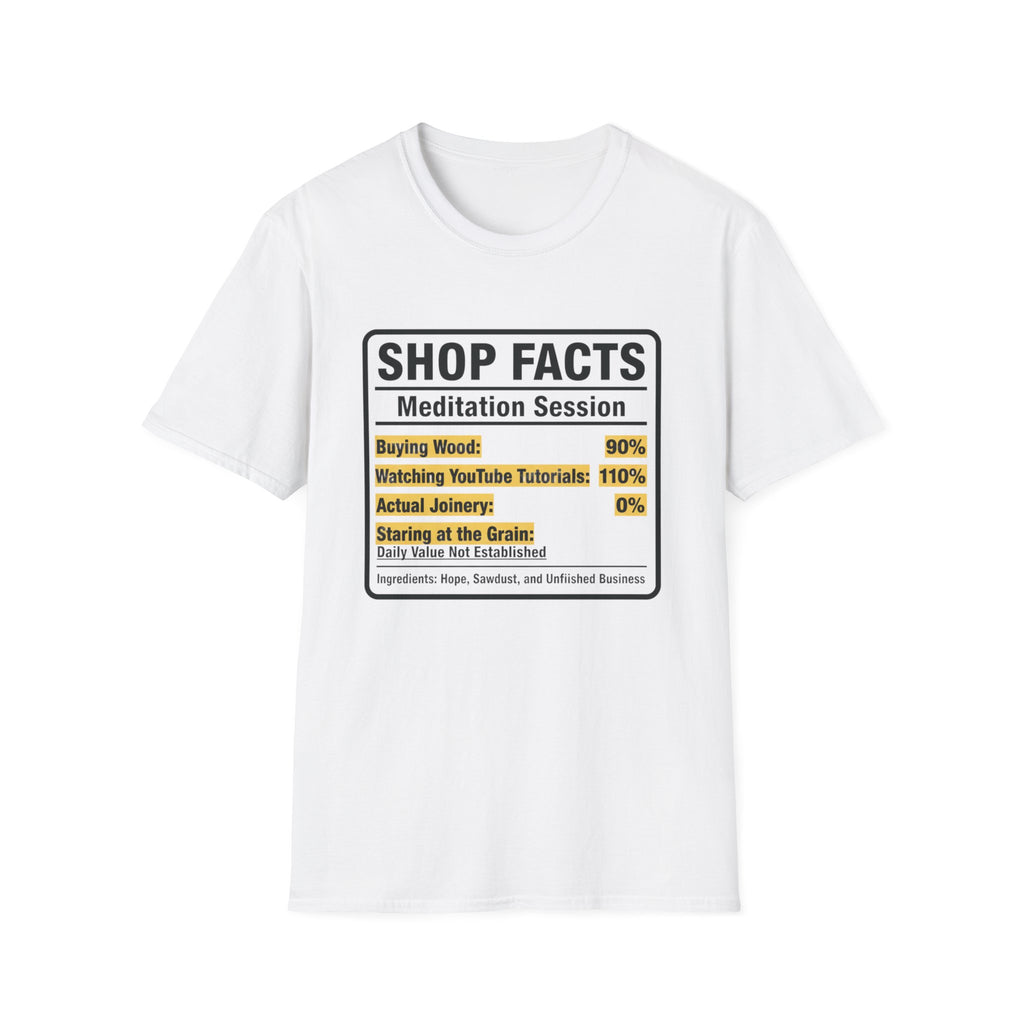 Nutrition Facts Shop Facts T-Shirt