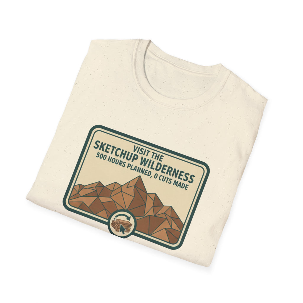 Plaque Visit The Sketchup Wilderness T-Shirt