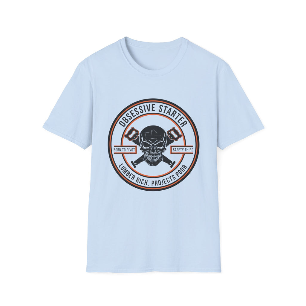 Skull Stamp Lumber Rich Projects Poor T-Shirt