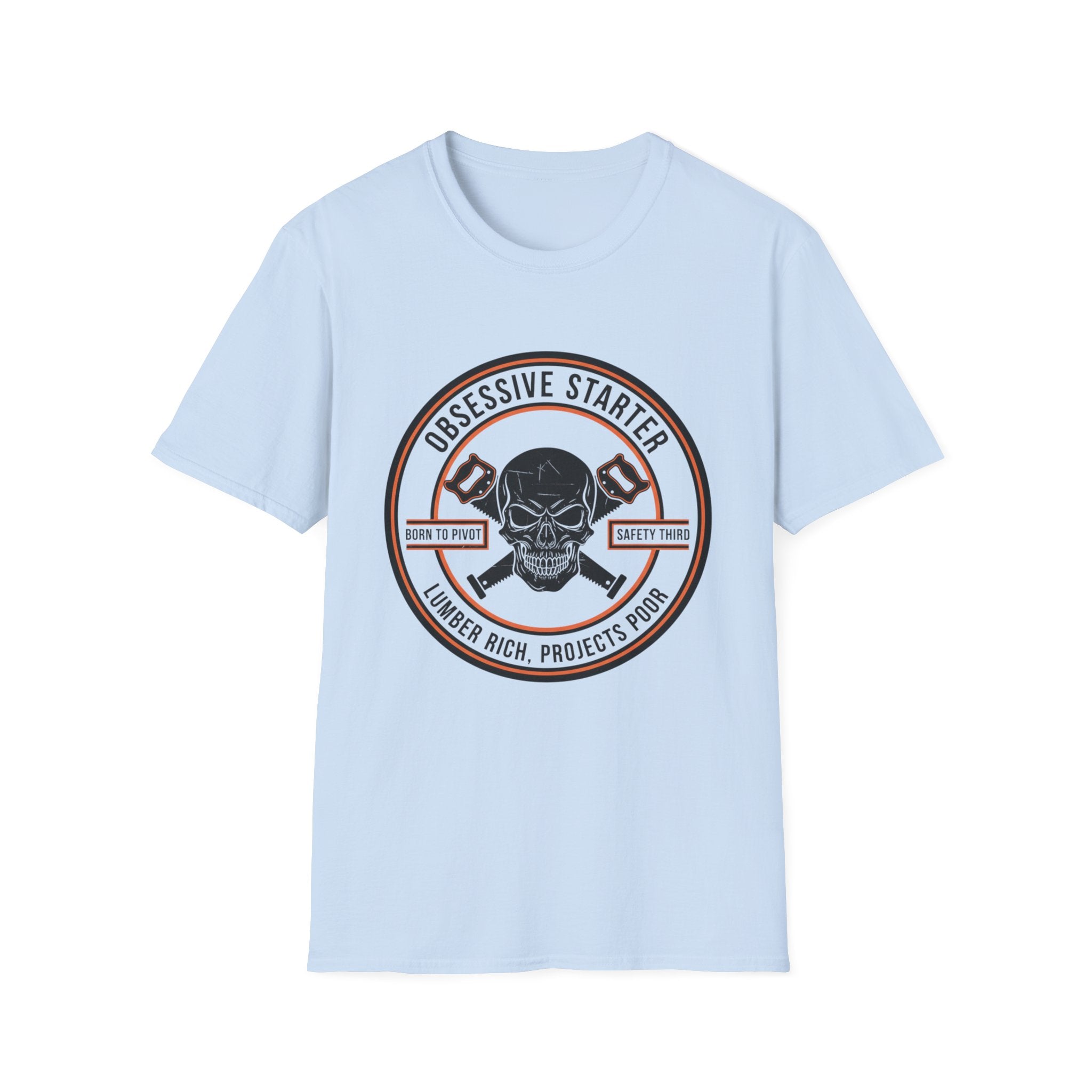 Skull Stamp Lumber Rich Projects Poor T-Shirt