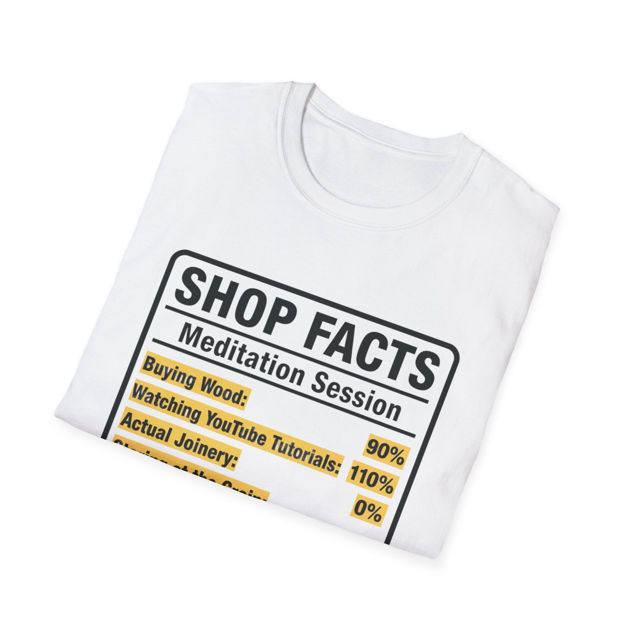 Nutrition Facts Shop Facts T-Shirt
