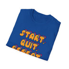 Start Quit Repeat Groovy T-Shirt