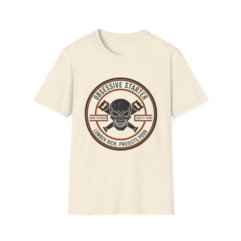 Skull Stamp Lumber Rich Projects Poor T-Shirt