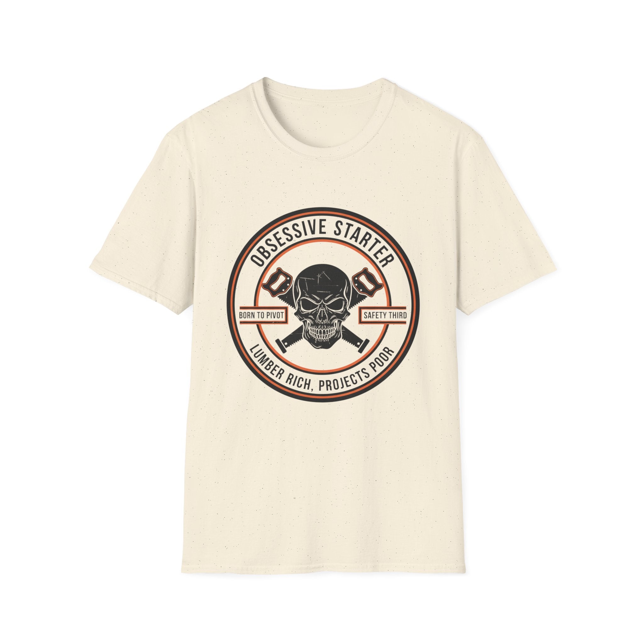 Skull Stamp Lumber Rich Projects Poor T-Shirt