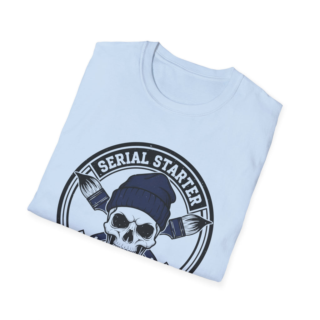 Skull Serial Starter Born To Pivot T-Shirt