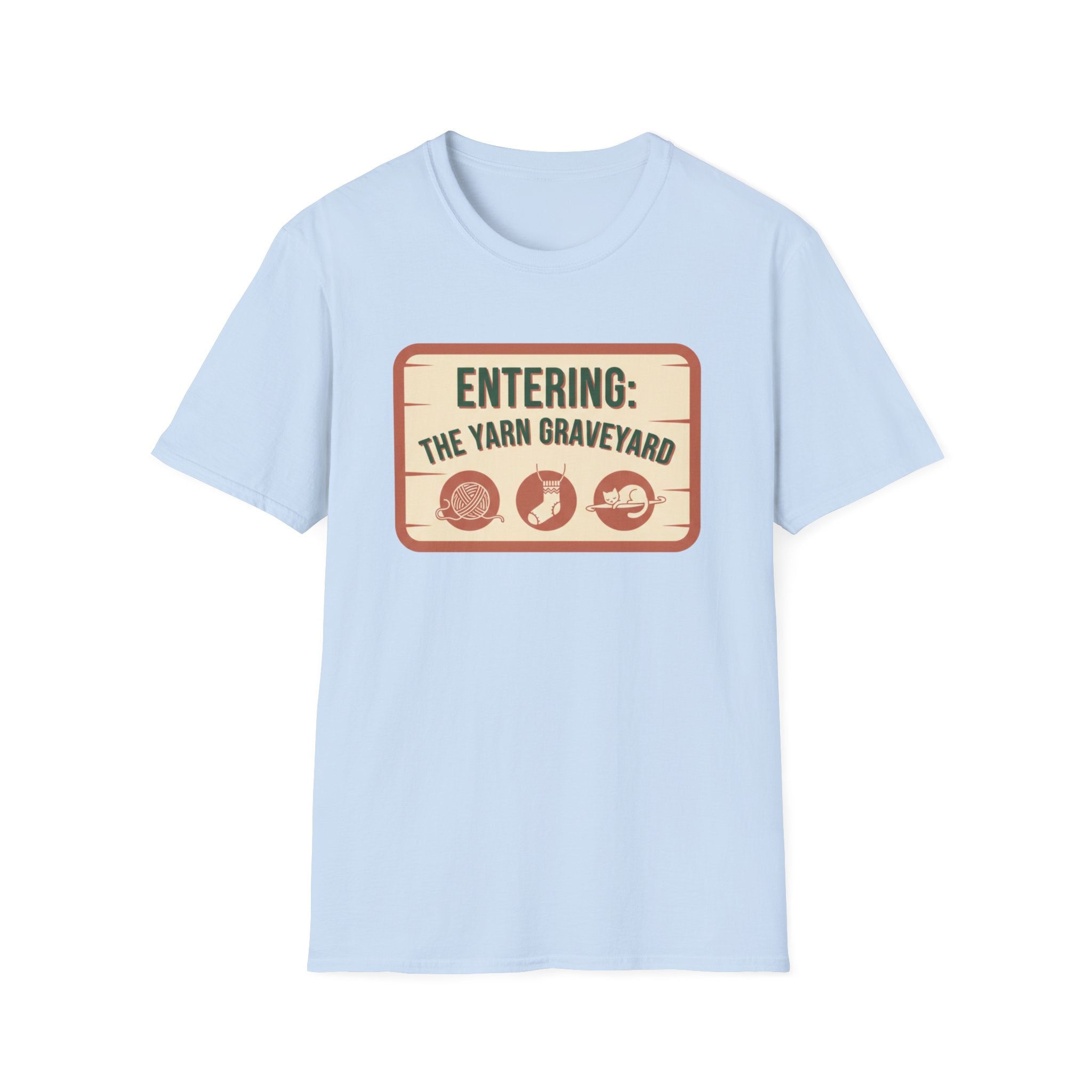 Plaque Entering The Yarn Graveyard T-Shirt