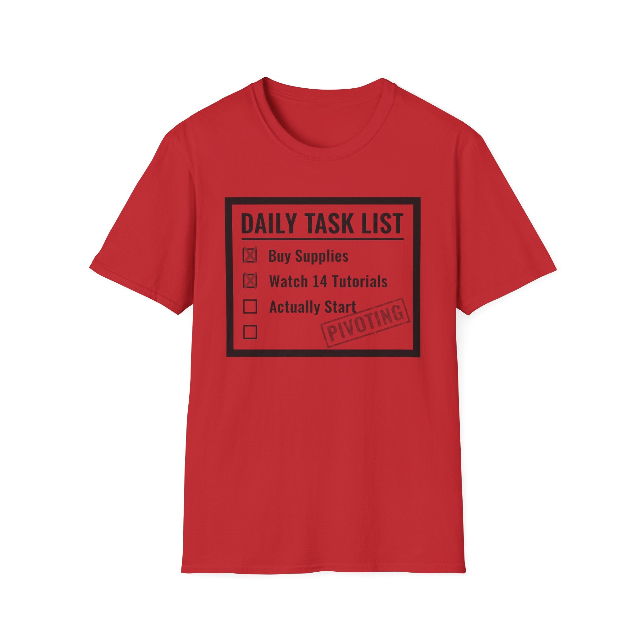 Checklist Daily Task List Pivoting T-Shirt