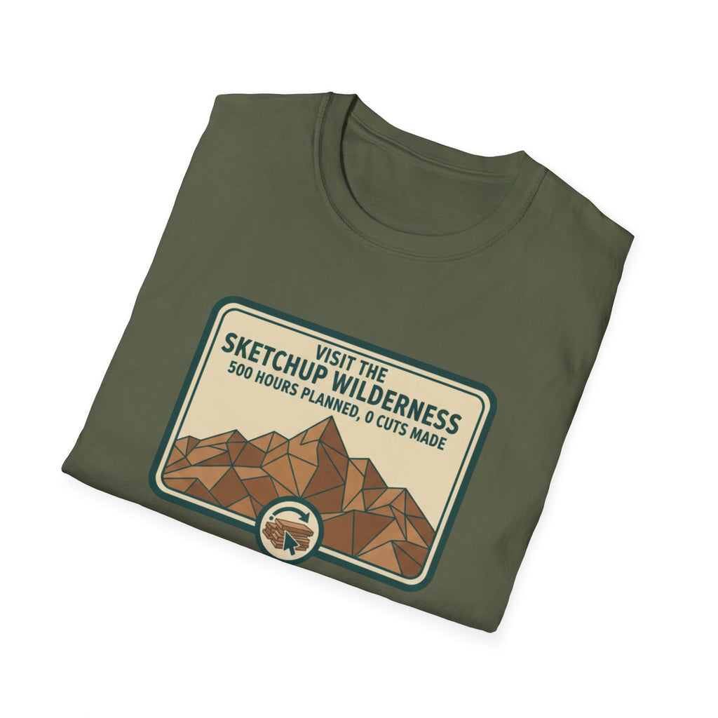 Plaque Visit The Sketchup Wilderness T-Shirt