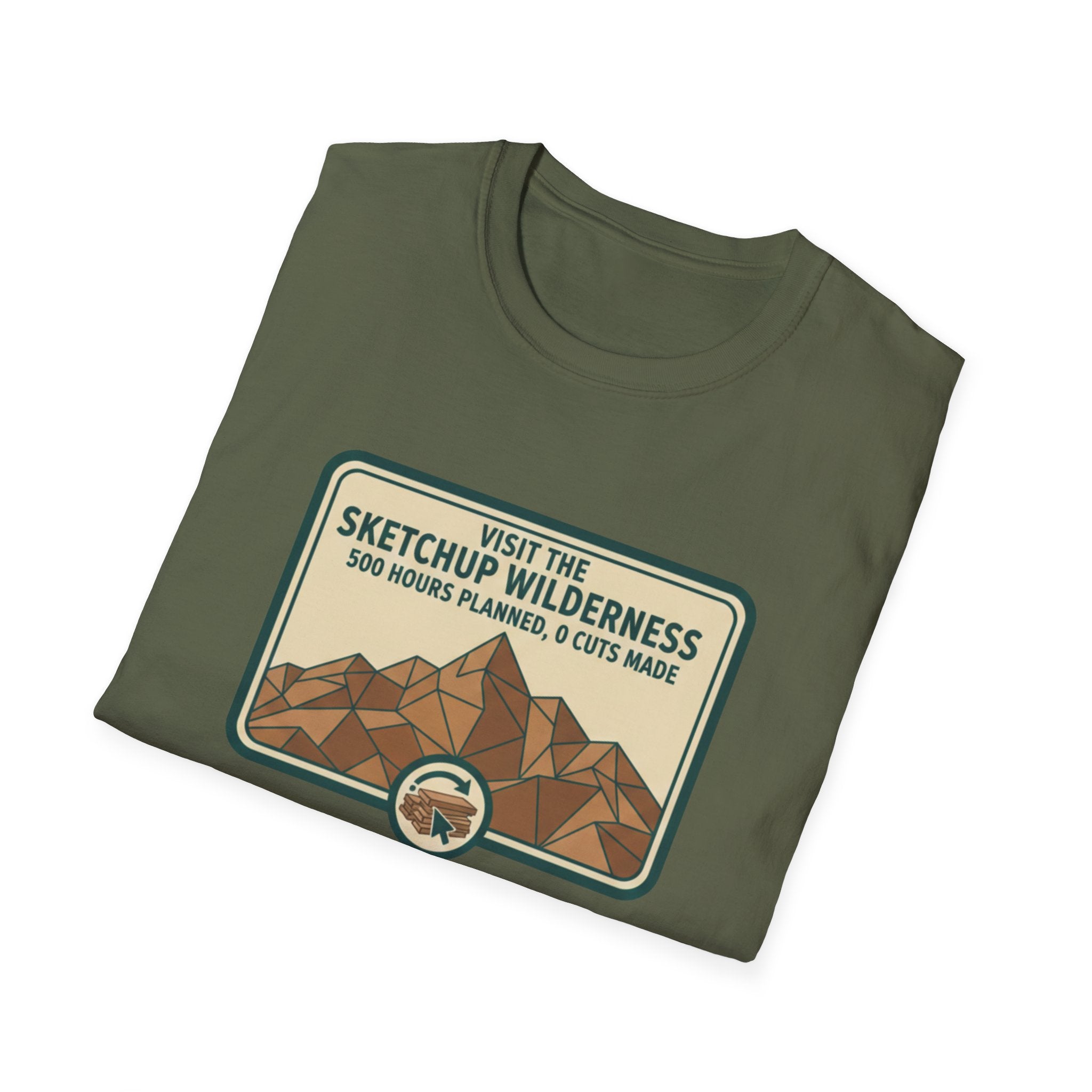 Plaque Visit The Sketchup Wilderness T-Shirt
