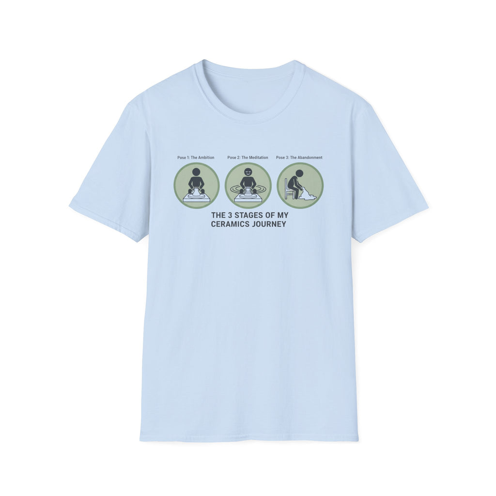 3 Stages of My Ceramics Journey T-Shirt