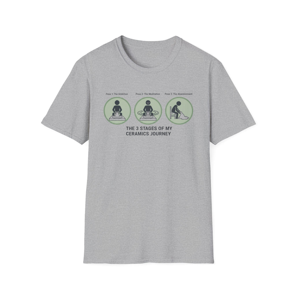3 Stages of My Ceramics Journey T-Shirt