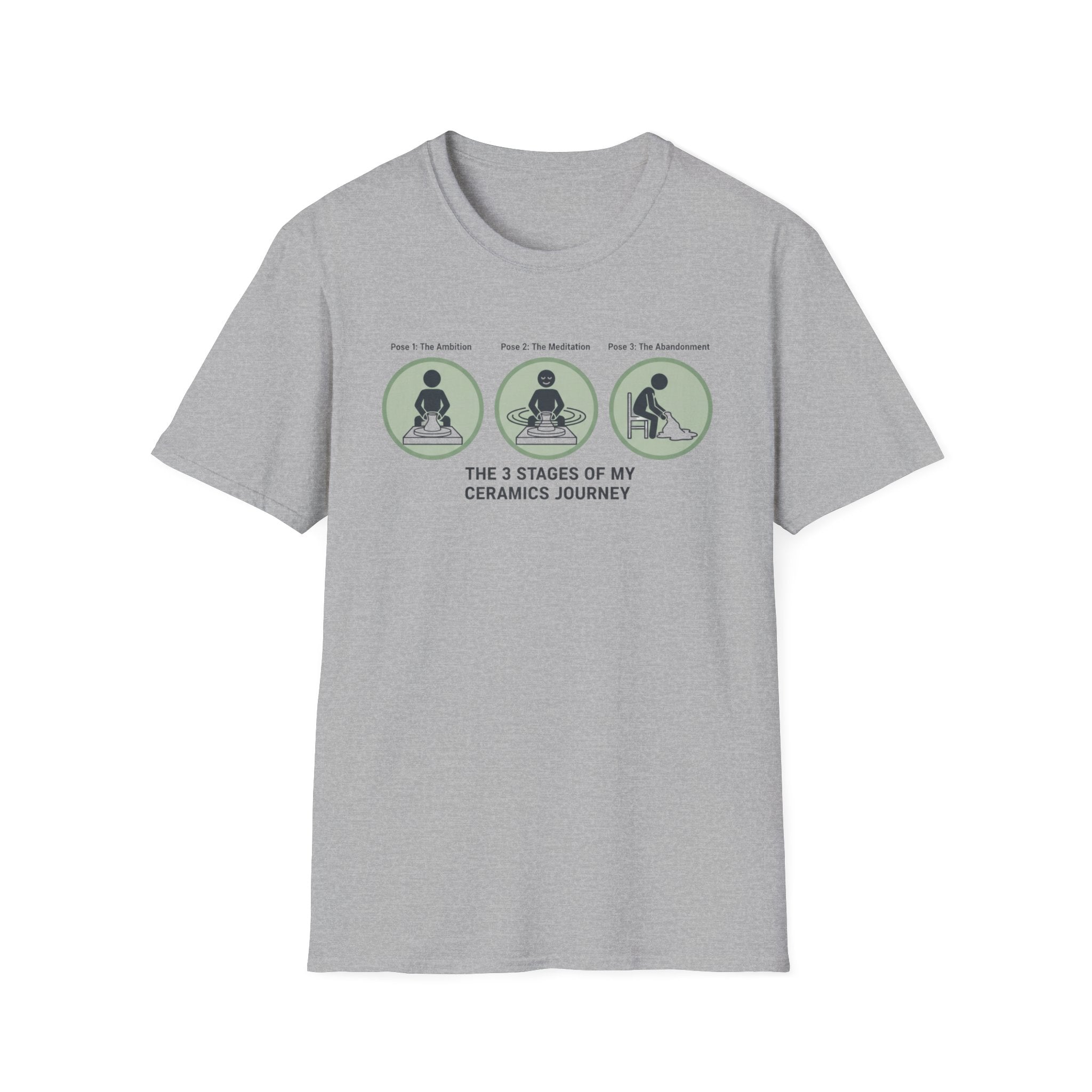 3 Stages of My Ceramics Journey T-Shirt