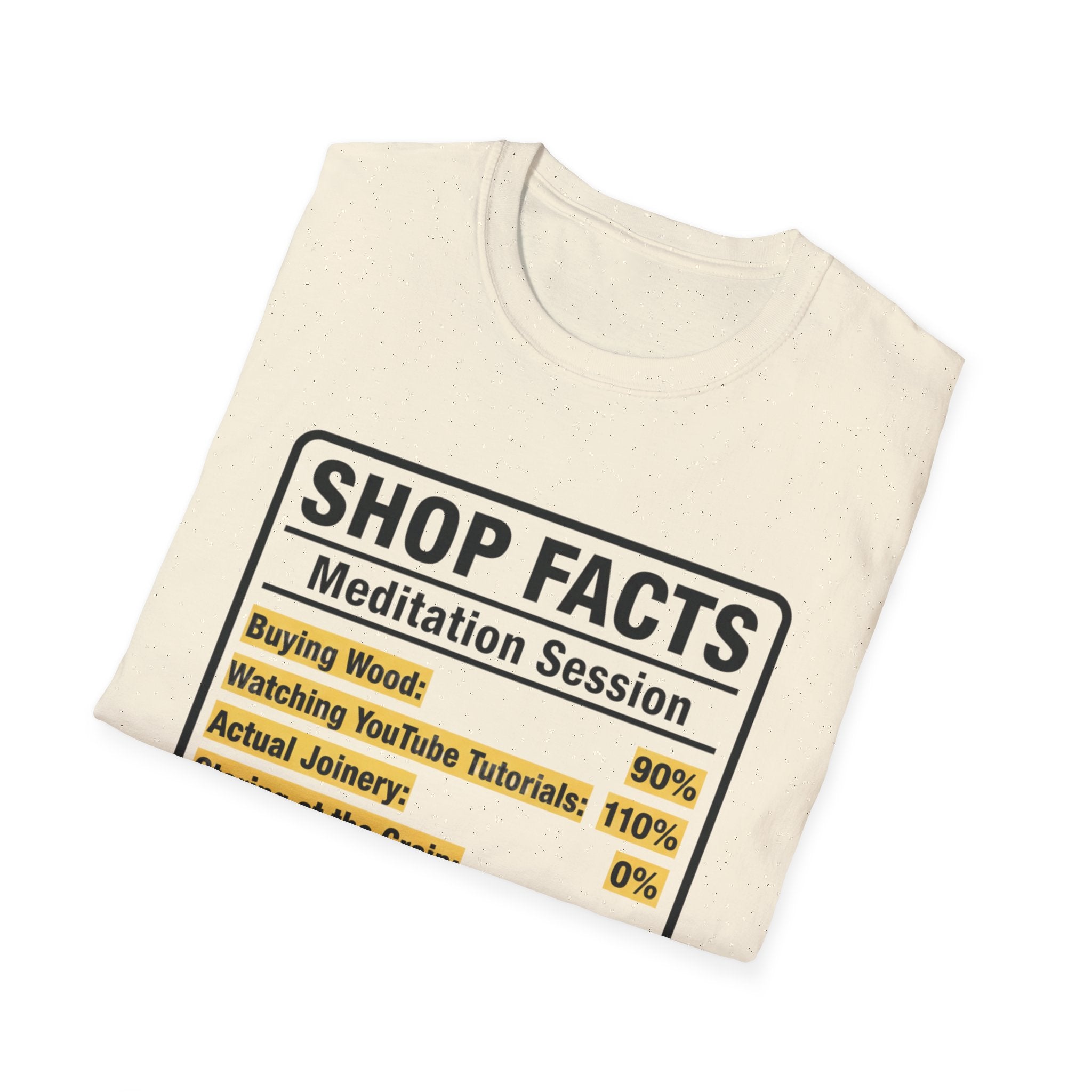 Nutrition Facts Shop Facts T-Shirt