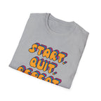 Start Quit Repeat Groovy T-Shirt