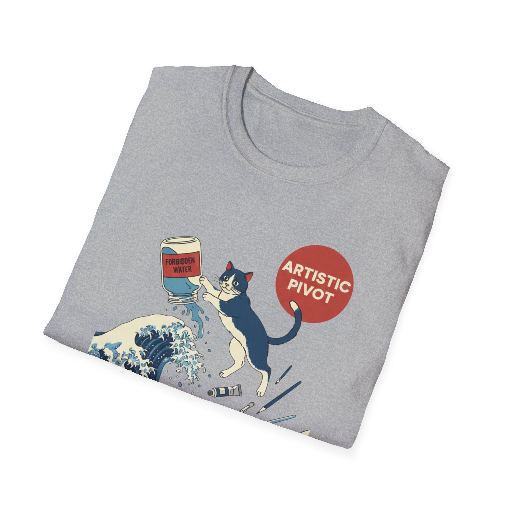 Cat Wave Artistic Pivot T-Shirt