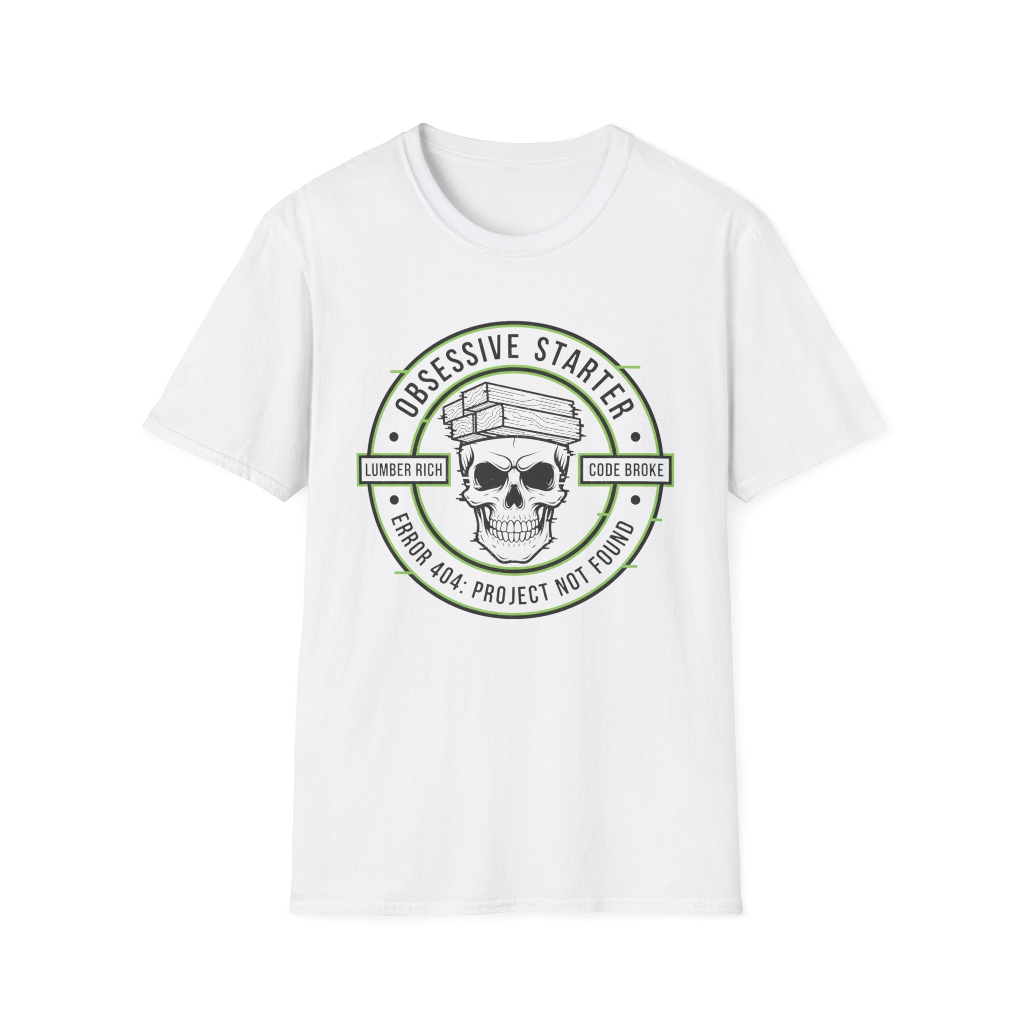 Skull Stamp 404 Project Not Found T-Shirt