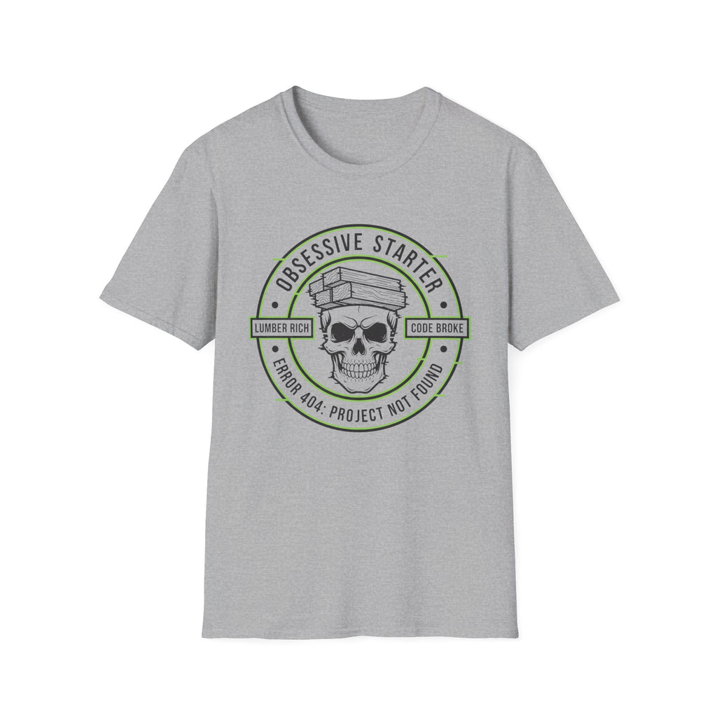 Skull Stamp 404 Project Not Found T-Shirt