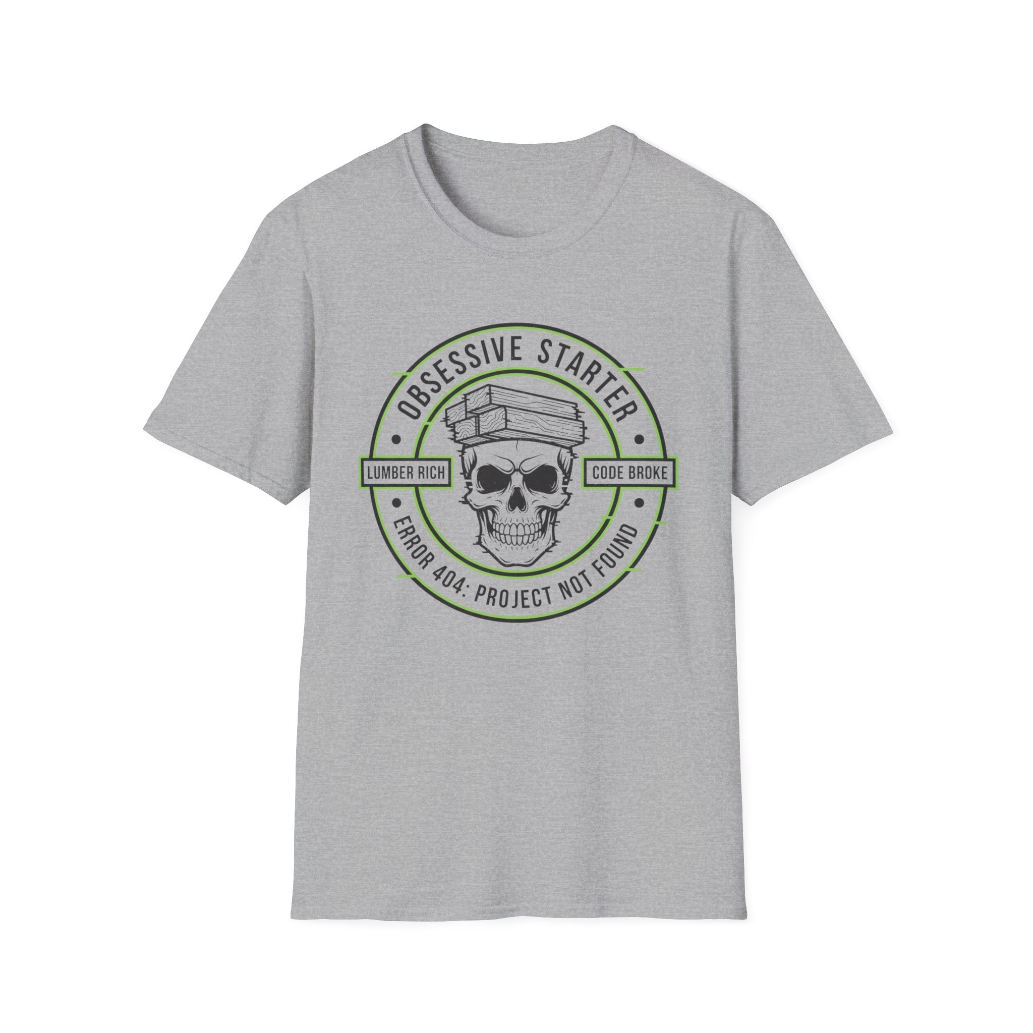 Skull Stamp 404 Project Not Found T-Shirt