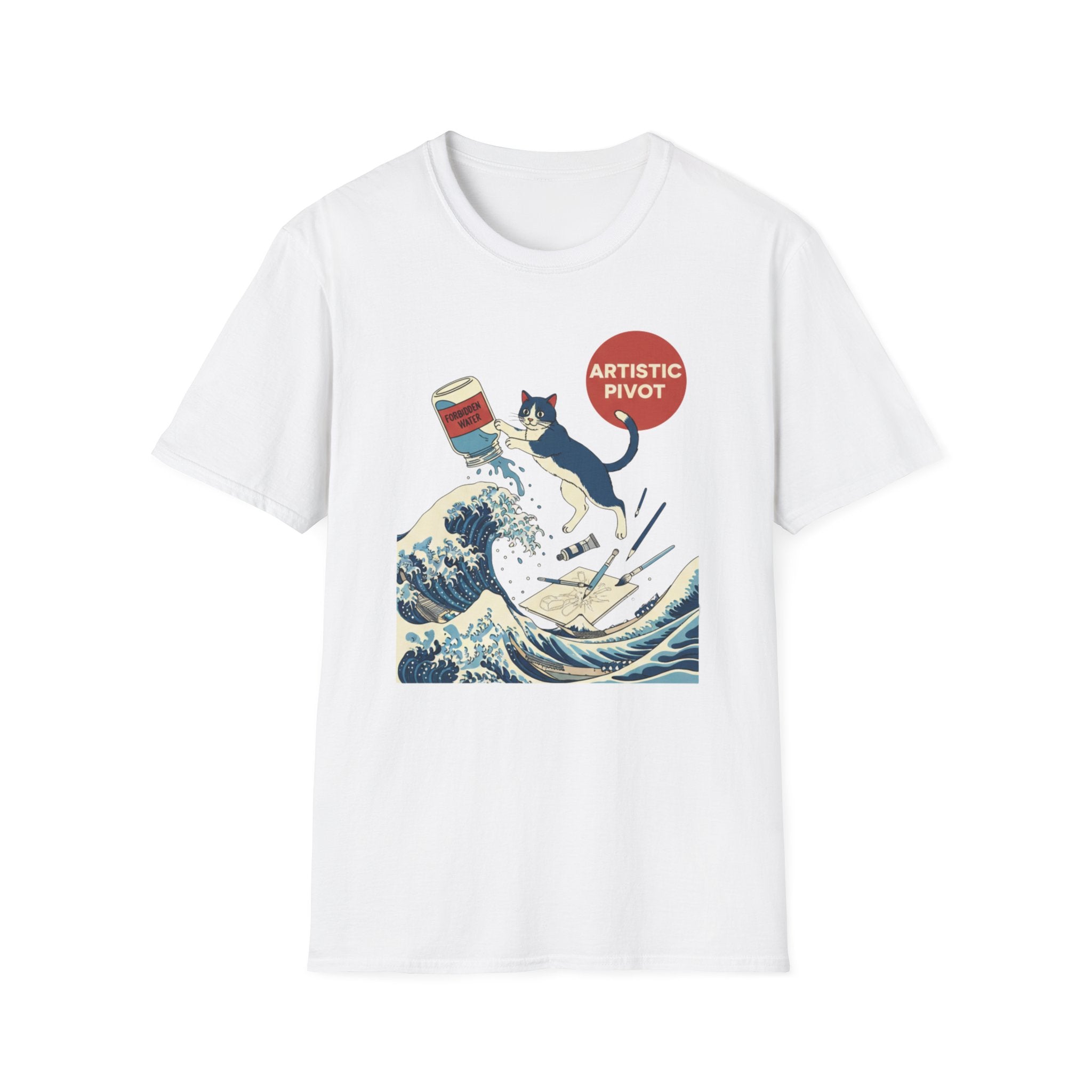 Cat Wave Artistic Pivot T-Shirt