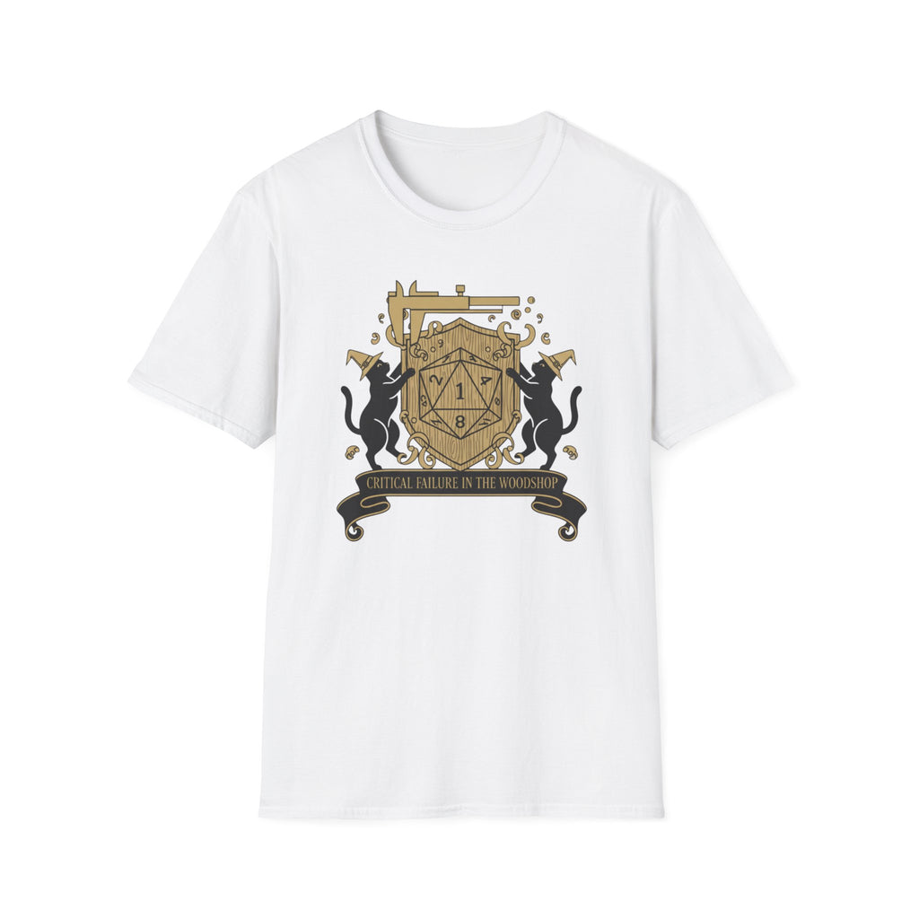 Cats Critical Failure In The Woodshop T-Shirt