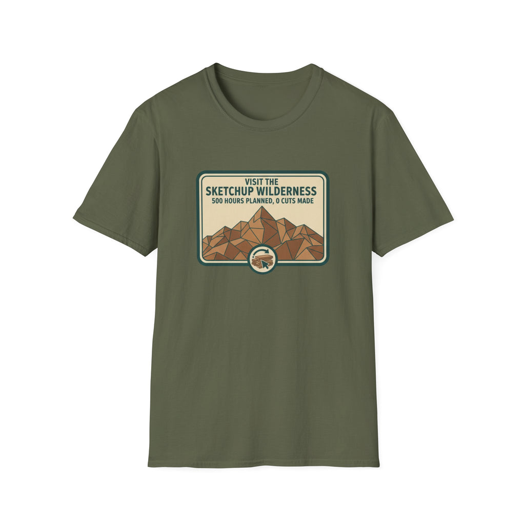 Plaque Visit The Sketchup Wilderness T-Shirt