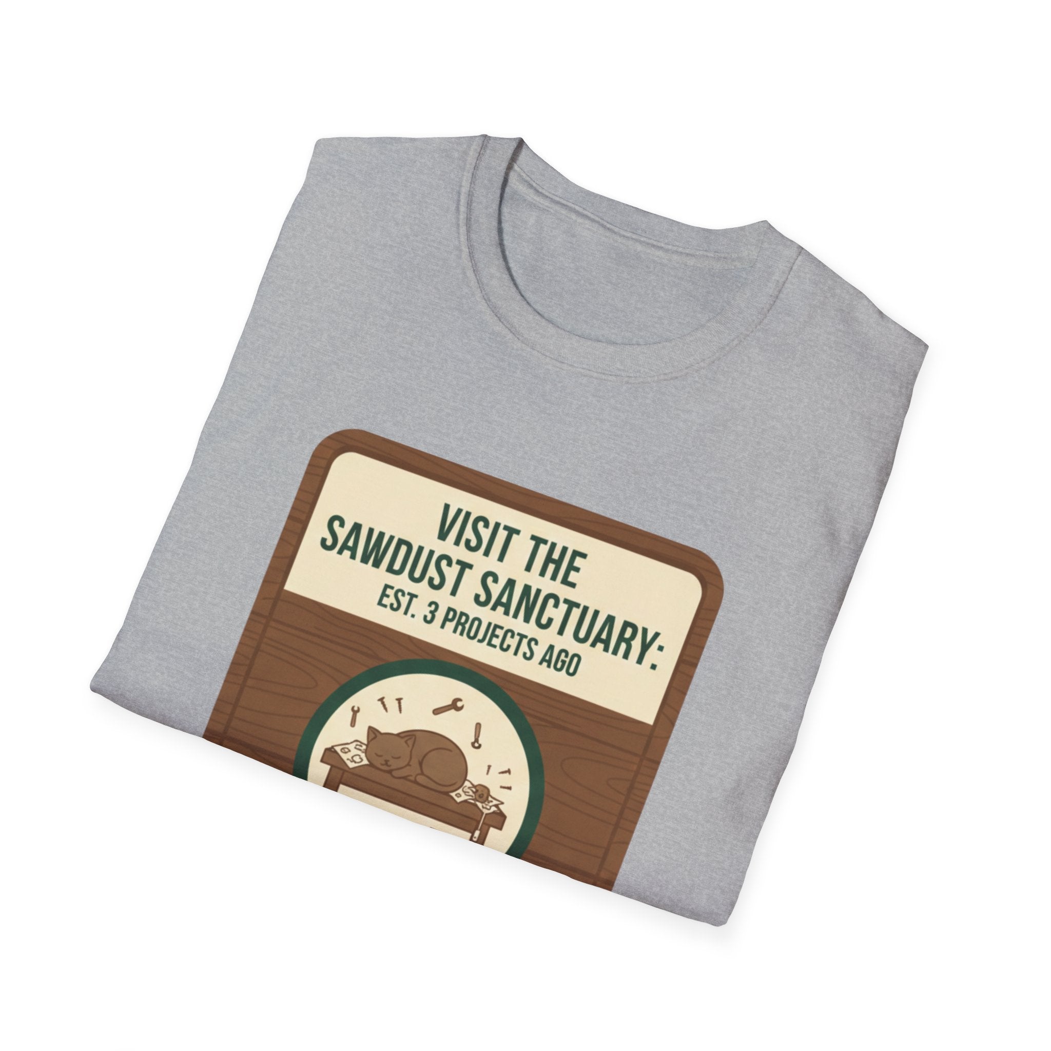 Plaque Visit Sawdust Sanctuary T-Shirt