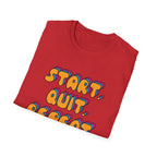 Start Quit Repeat Groovy T-Shirt
