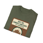 Plaque Visit Sawdust Sanctuary T-Shirt