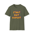 Start Quit Repeat Groovy T-Shirt