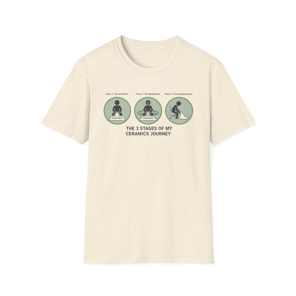3 Stages of My Ceramics Journey T-Shirt