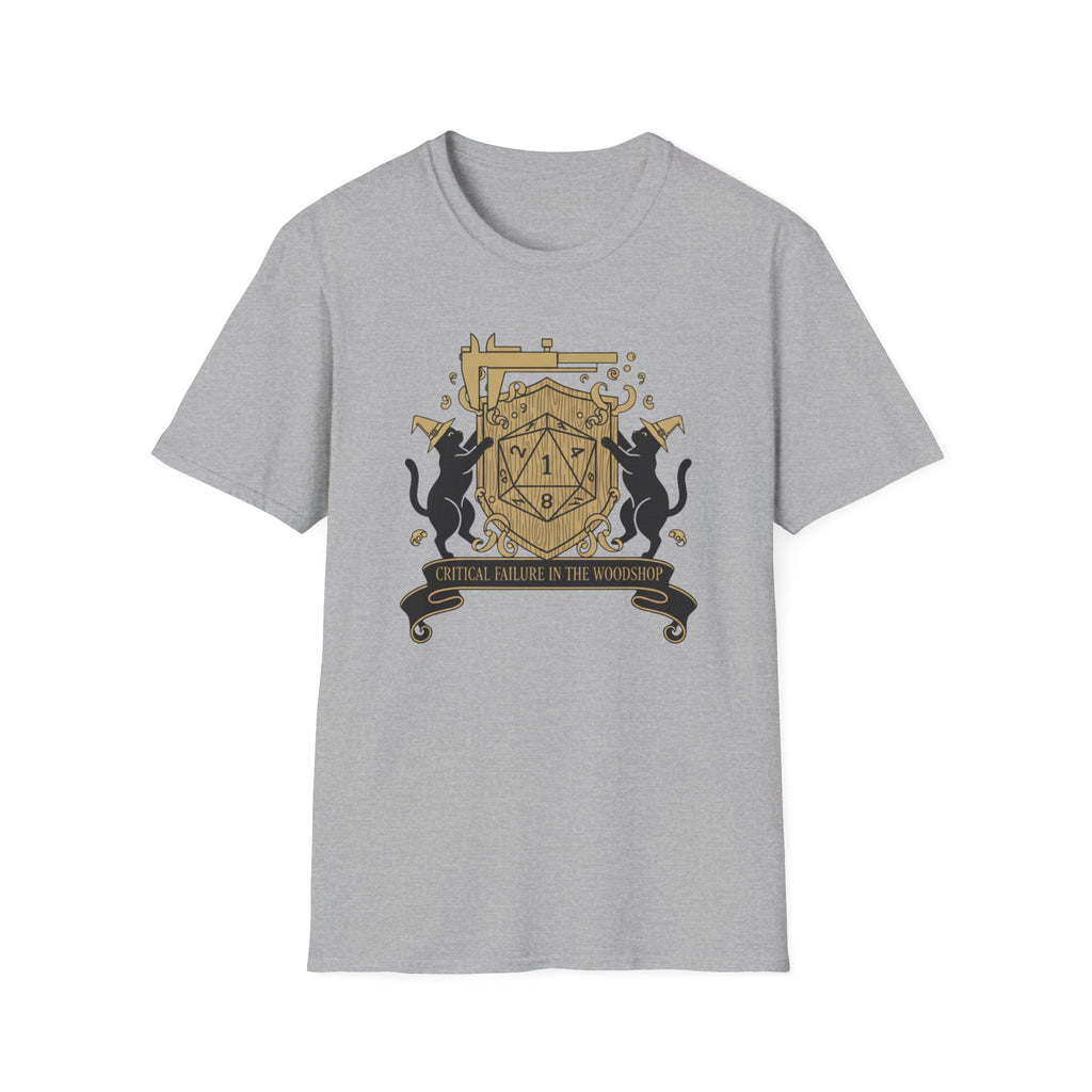 Cats Critical Failure In The Woodshop T-Shirt