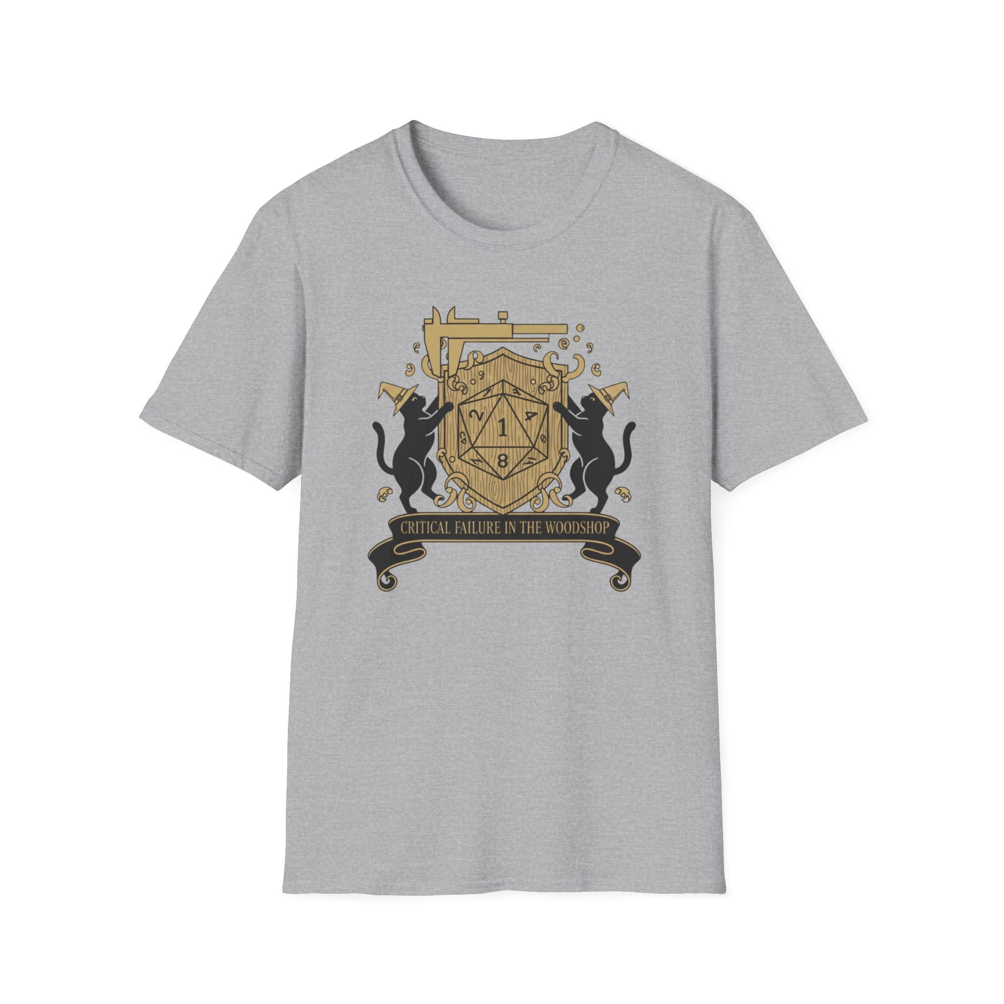 Cats Critical Failure In The Woodshop T-Shirt