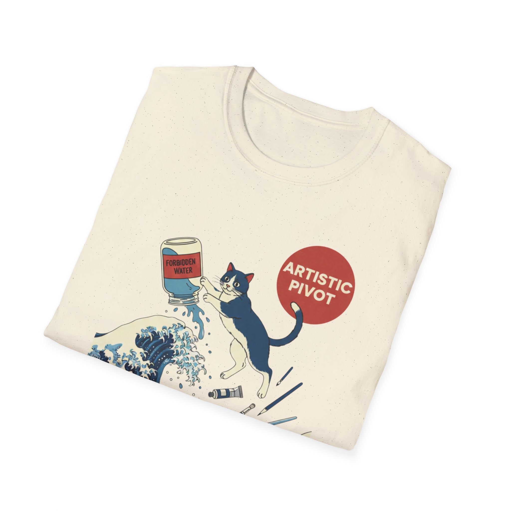 Cat Wave Artistic Pivot T-Shirt