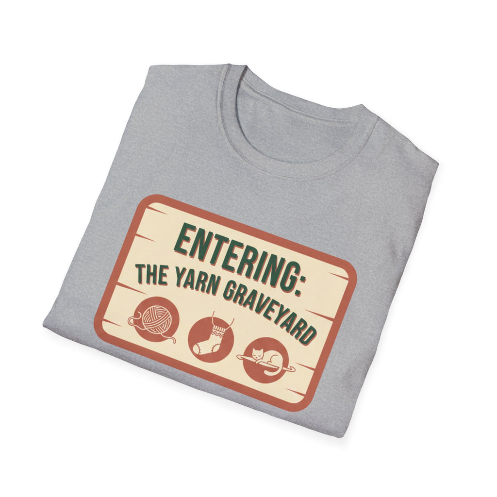 Plaque Entering The Yarn Graveyard T-Shirt