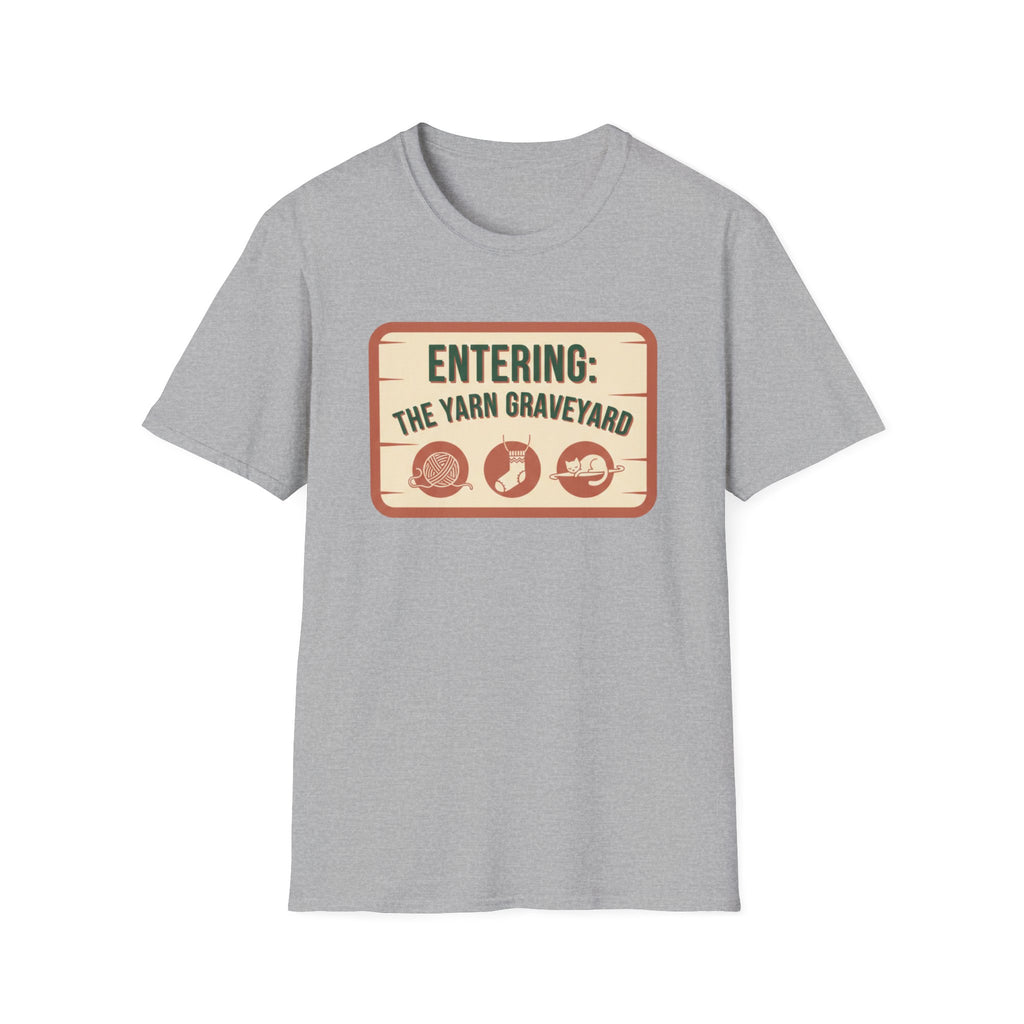 Plaque Entering The Yarn Graveyard T-Shirt