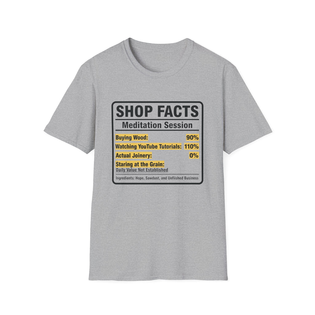 Nutrition Facts Shop Facts T-Shirt