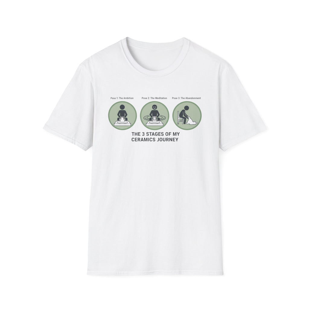 3 Stages of My Ceramics Journey T-Shirt