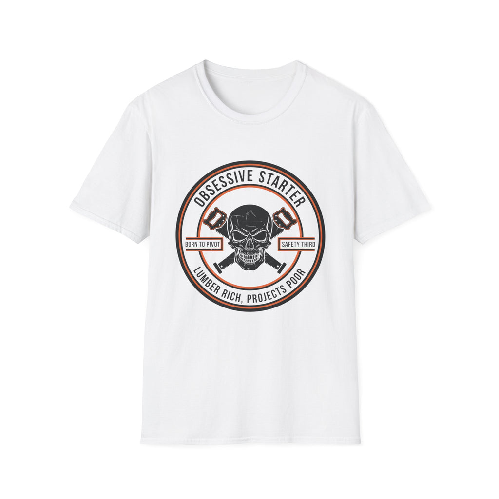 Skull Stamp Lumber Rich Projects Poor T-Shirt