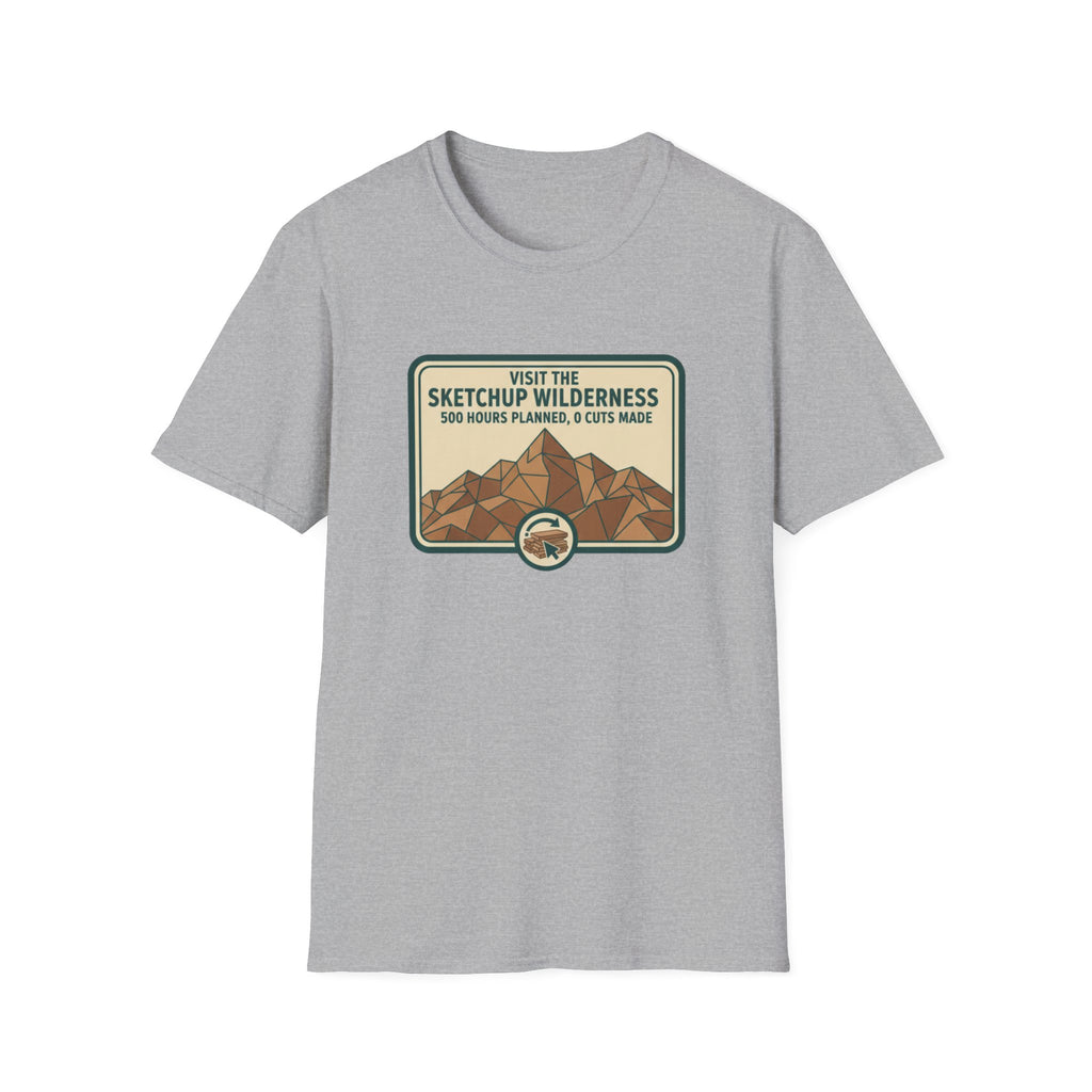 Plaque Visit The Sketchup Wilderness T-Shirt